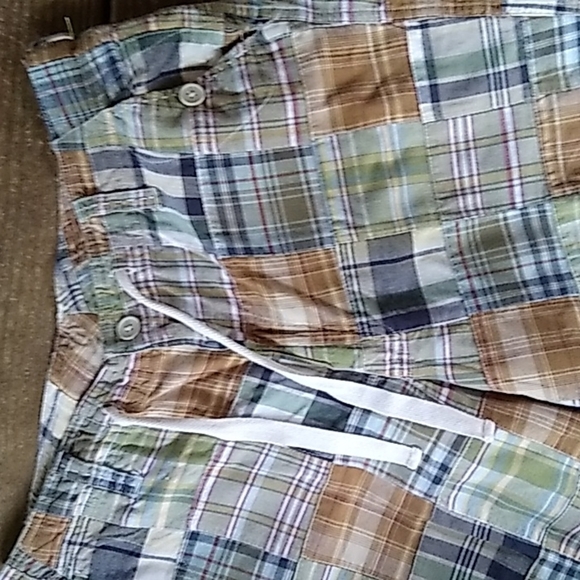 Kim Rogers Patchwork Madras Shorts sz 12P 100% cotton - Picture 3 of 7